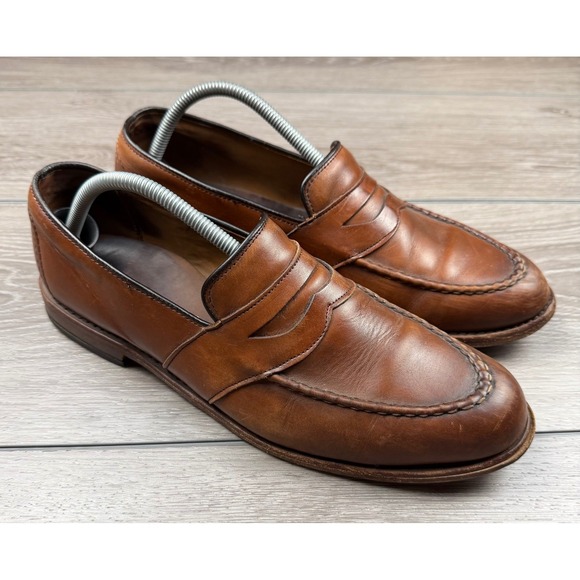 Allen Edmonds Other - Allen Edmonds Mens Randolph Loafers Full Strap Penny Leather Brown US 10.5 D